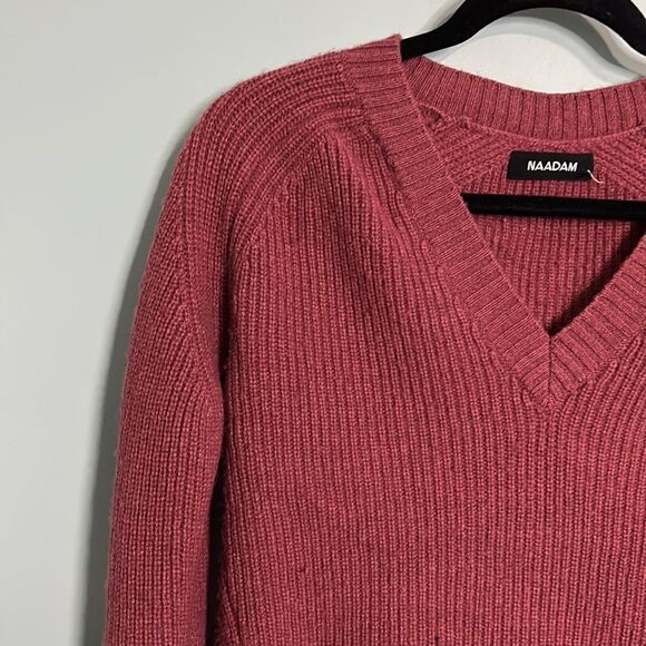 NAADAM Merino Wool V Neck Sweater - Picture 3 of 8